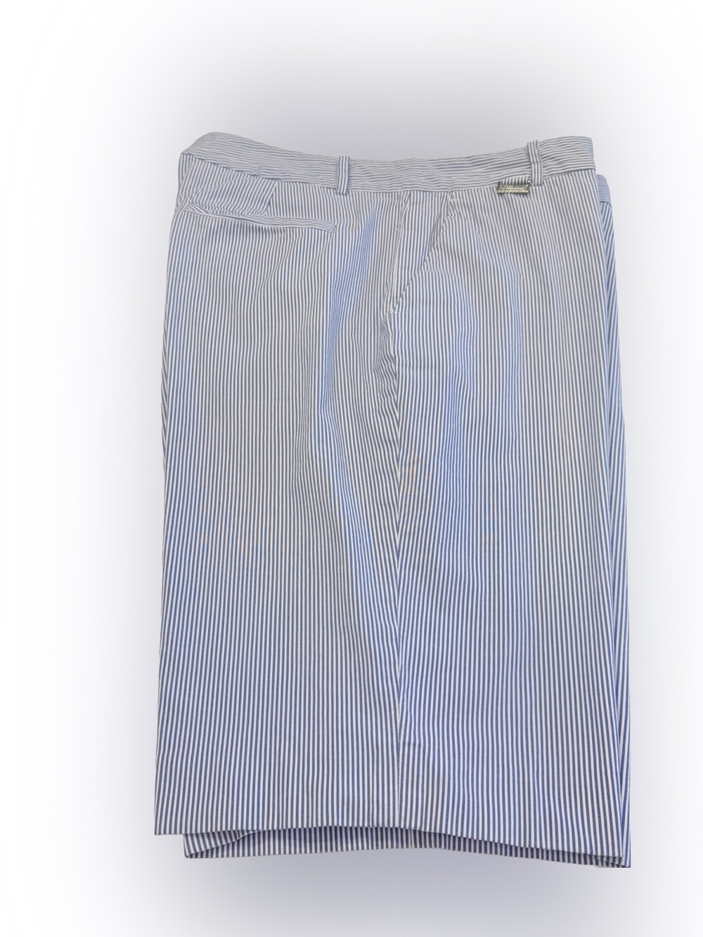Ralph Lauren Women’s seersucker Shorts Size 10 Blue/White Stripe EUC